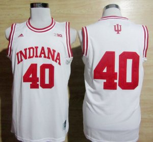Maillot De Basket NCAA Indiana Hoosiers Cody Zeller 40 NCAA Basketball Authentique Blanc